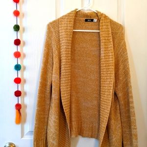 Yellow cardigan